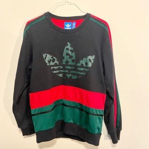 Adidas M Red Green Sweatshirt Classic Gucci